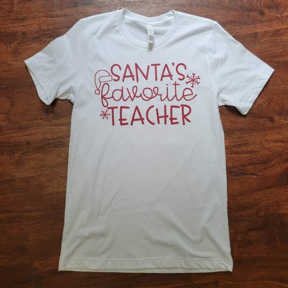Santa's Favorite Teacher Tee - Picture 1 of 1
